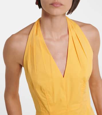 Brooke gathered cotton-blend minidress | Simkhai