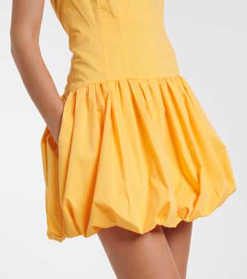 Brooke gathered cotton-blend minidress | Simkhai