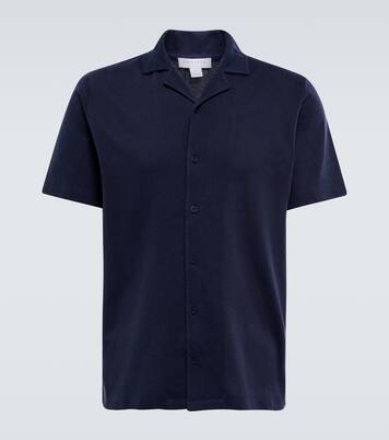 Cotton terry shirt | Sunspel