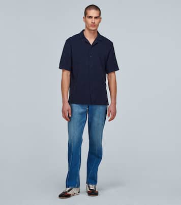 Cotton terry shirt | Sunspel