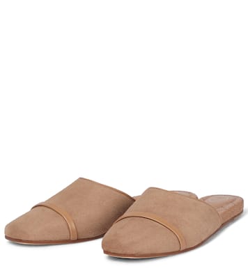 Slippers Rene en daim | Malone Souliers