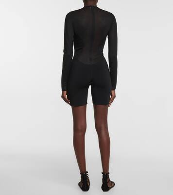 Semi-sheer paneled jumpsuit | Alaïa