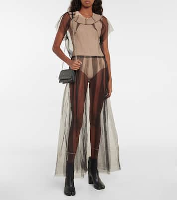 Maxikleid aus Mesh | Maison Margiela