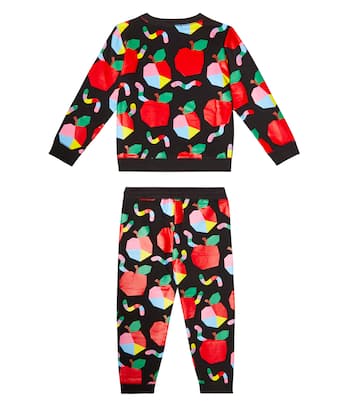 Printed cotton sweatshirt and sweatpants | Stella McCartney Kids