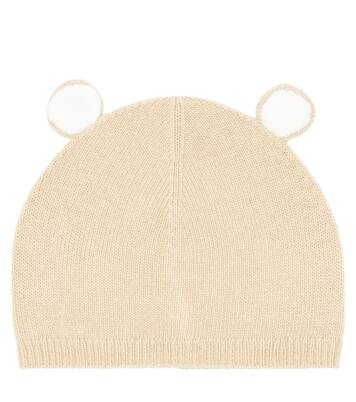 Baby teddy-ear wool knit beanie | Il Gufo