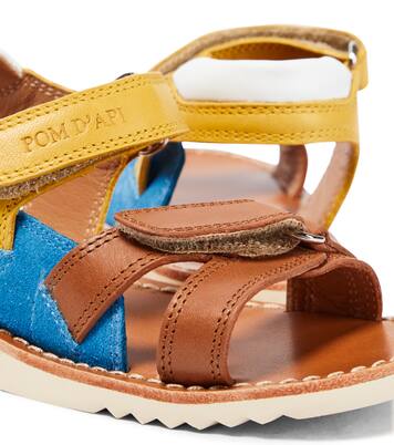 Waff Jimy suede and leather sandals | Pom d'Api
