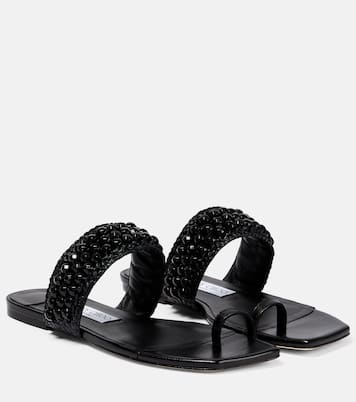 Sandalen Amoure Flat aus Raffiabast | Jimmy Choo
