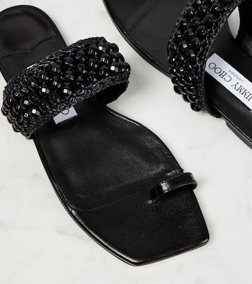 Sandalen Amoure Flat aus Raffiabast | Jimmy Choo