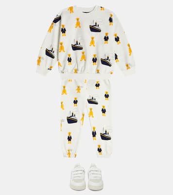 Printed cotton sweatpants | Mini Rodini