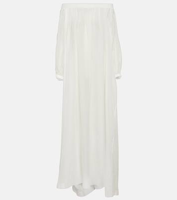 Off-Shoulder-Maxikleid | Alaïa