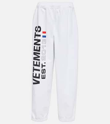 Pantalones en mezcla de algodón con logo | Vetements