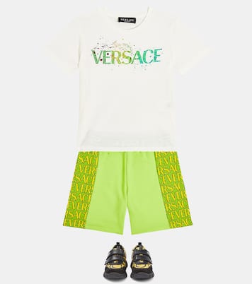 Trigreca leather sneakers | Versace Kids