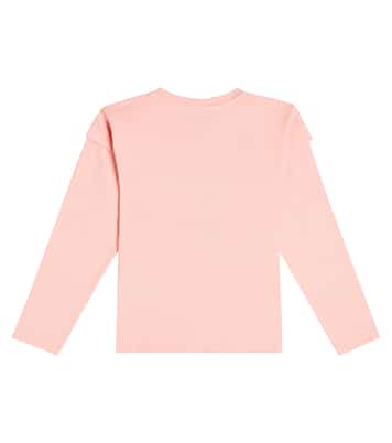 Printed cotton-blend T-shirt | Moschino Kids