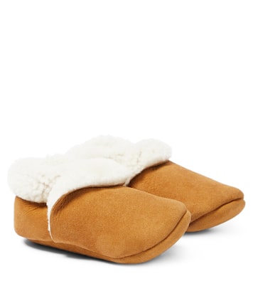 Baby suede shearling bootie | Petit Nord