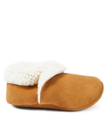 Baby suede shearling bootie | Petit Nord
