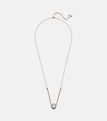 18kt rose gold necklace with prasiolite and diamonds  | Bucherer Fine Jewellery