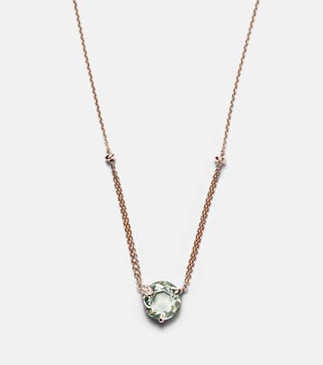 18kt rose gold necklace with prasiolite and diamonds  | Bucherer Fine Jewellery