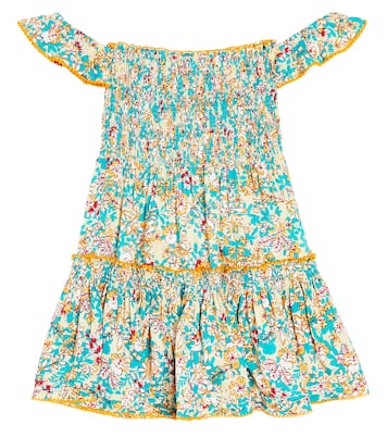 Aurora floral off-shoulder dress | Poupette St Barth Kids