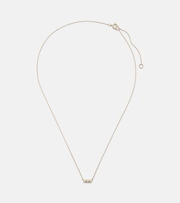 10kt yellow gold necklace with diamonds | Stone and Strand