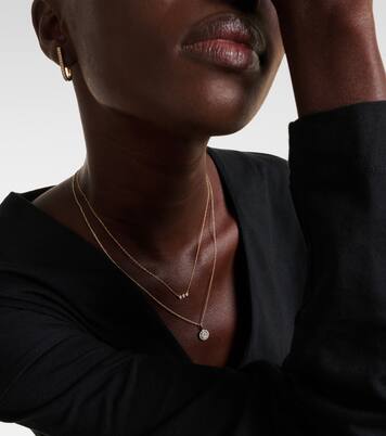 10kt yellow gold necklace with diamonds | Stone and Strand