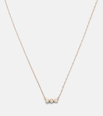 10kt yellow gold necklace with diamonds | Stone and Strand
