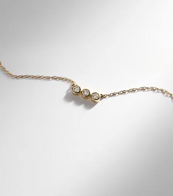 10kt yellow gold necklace with diamonds | Stone and Strand