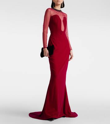 Verzierte Robe aus Samt | Miss Sohee