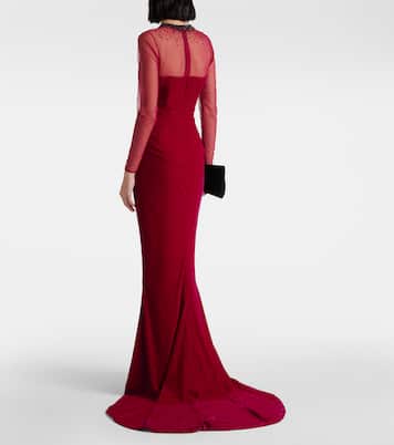 Verzierte Robe aus Samt | Miss Sohee