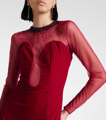 Verzierte Robe aus Samt | Miss Sohee