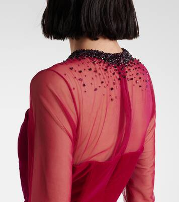 Verzierte Robe aus Samt | Miss Sohee