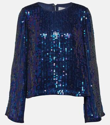 Evie sequined top | Velvet