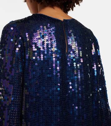 Evie sequined top | Velvet