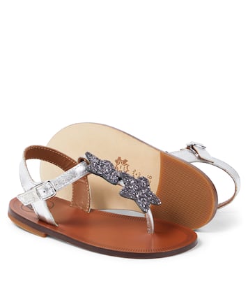 Laminato appliqué leather sandals | PèPè