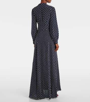 Emory polka-dot silk maxi dress | Rixo