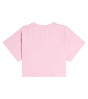 Printed cotton-blend jersey T-shirt | Moschino Kids