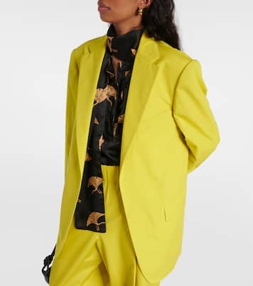 Oversize-Blazer aus Baumwollpopeline | Dries Van Noten