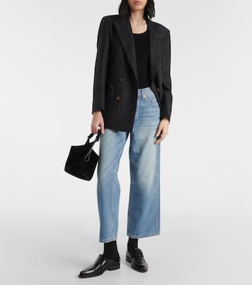 Mid-Rise Cropped Straight Jeans | Re/Done