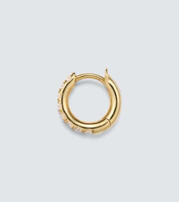 Boucle d'oreille unique Micro Hoop Mini en or 18 ct et diamants | Spinelli Kilcollin