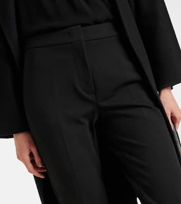 Cropped jersey slim pants | Max Mara