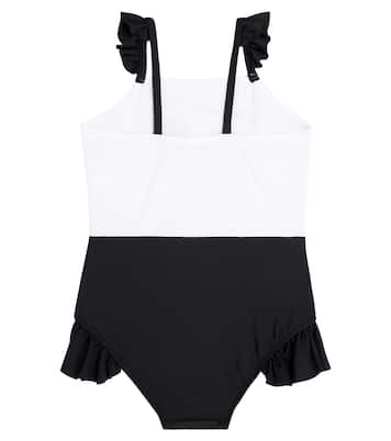 Dolphins ruffled swimsuit | Mini Rodini