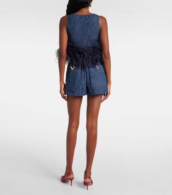 VGold 데님 쇼츠 | Valentino