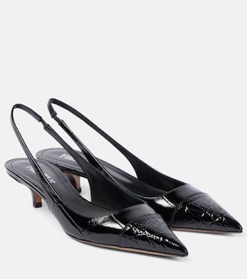 Miranda 35 patent leather slingback pumps | Paris Texas