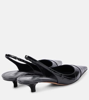Miranda 35 patent leather slingback pumps | Paris Texas