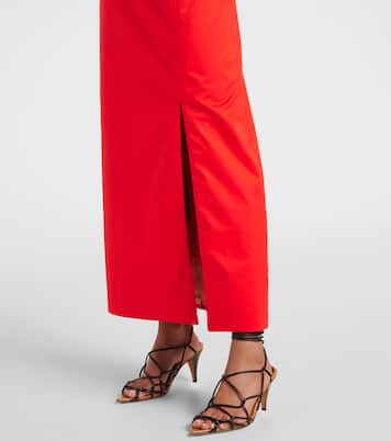 One-Shoulder-Robe aus Popeline | Johanna Ortiz