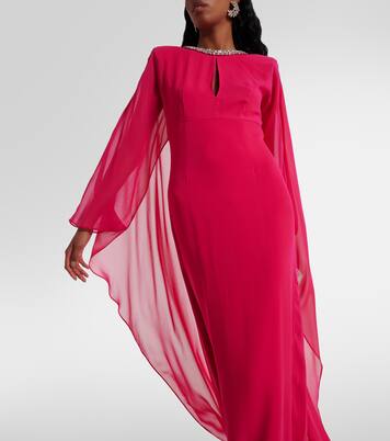 Robe longue en soie à sequins | Roland Mouret