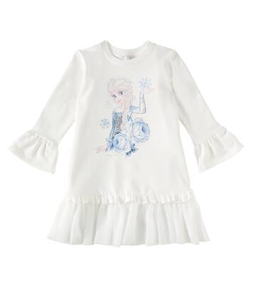 Robe sweat-shirt en coton | Monnalisa