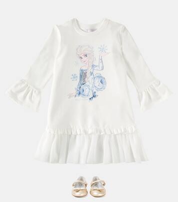 Robe sweat-shirt en coton | Monnalisa