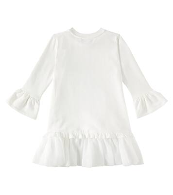 Robe sweat-shirt en coton | Monnalisa