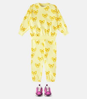 Bow cotton jersey sweatpants | Mini Rodini