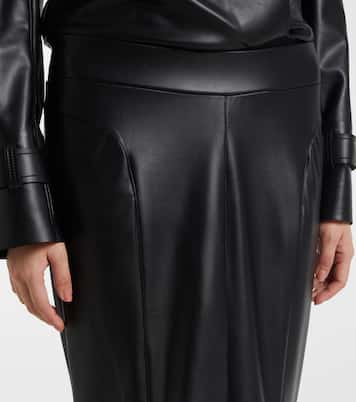 Maxirock aus Lederimitat | Norma Kamali